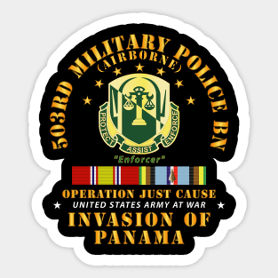 503rd Military Police Bn - Ft Bragg NC w Svc Ribbons Sticker